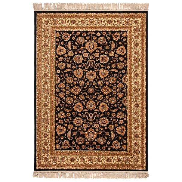 Χαλί (240x300) Βιοκαρπέτ Isfahan 3783B Black/ Cream