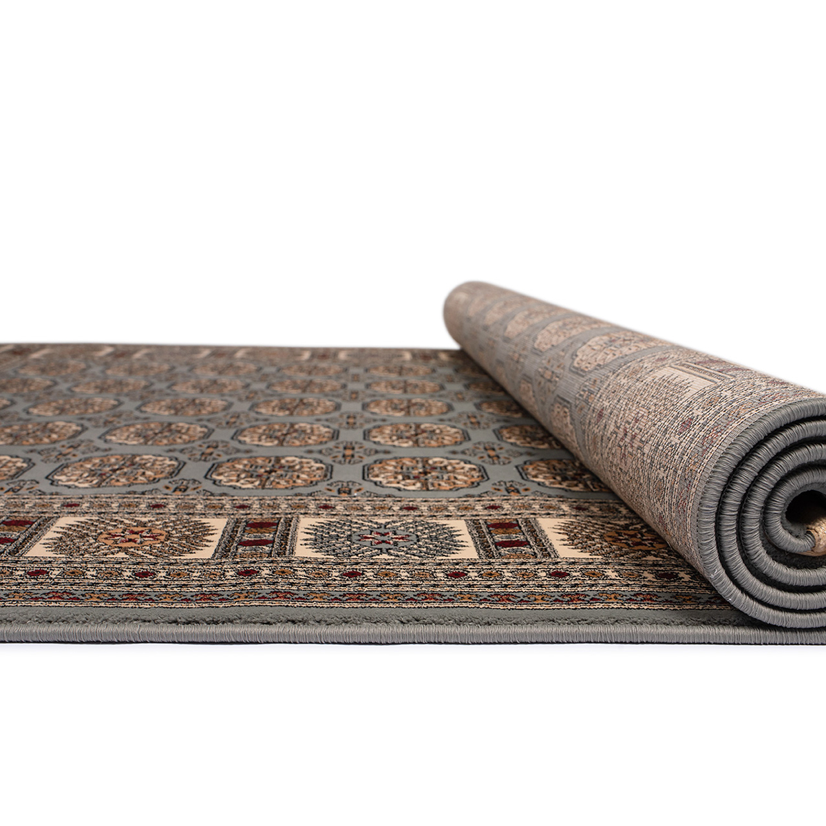 Χαλί Διαδρόμου (80X220) Βιοκαρπέτ Isfahan 5602A Blue Cream Χαλιά Διάδρομοι Spitishop
