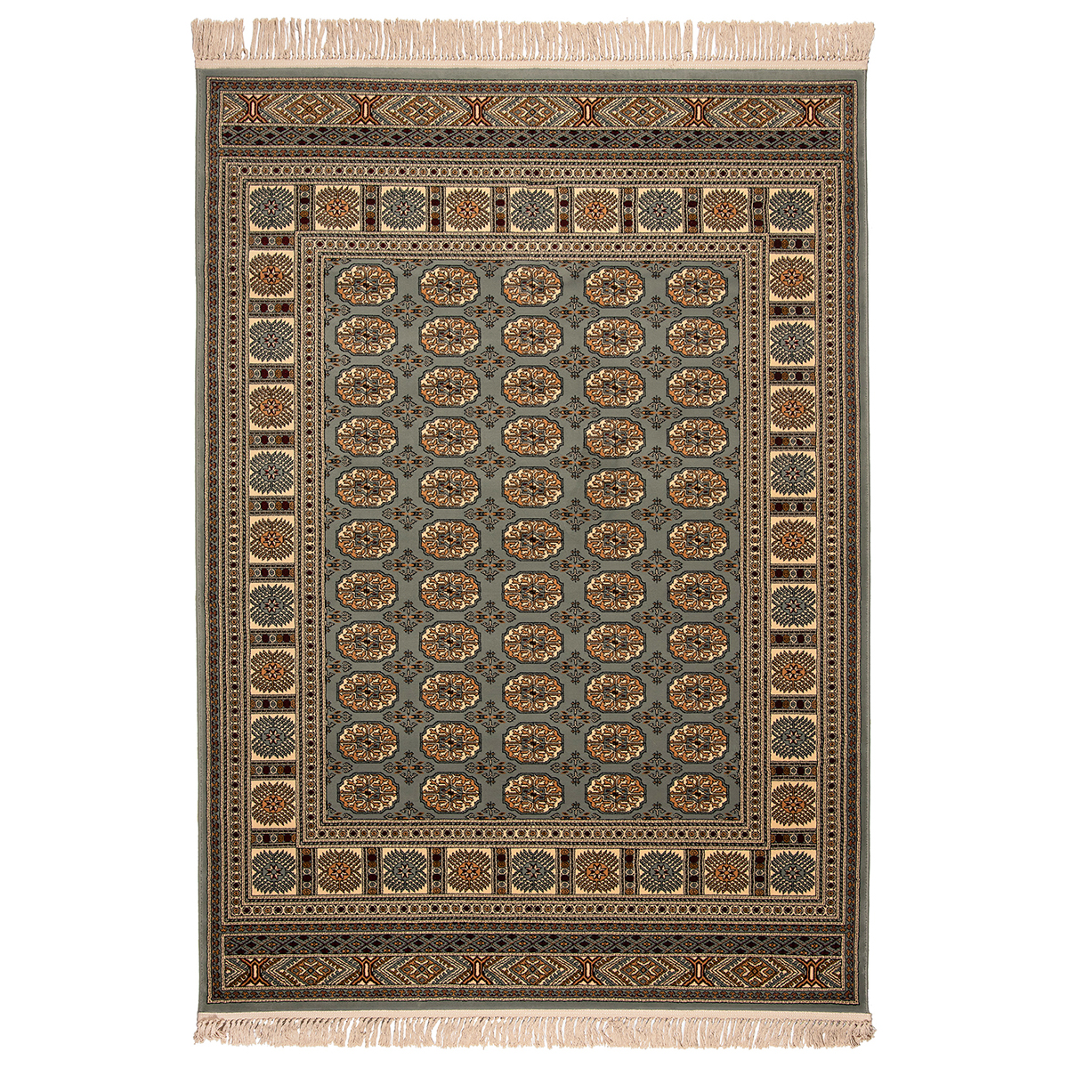 Χαλί (133X190) Βιοκαρπέτ Isfahan 5602A Blue Cream Χαλιά Σαλονιού Χειμερινά Κλασικά Spitishop