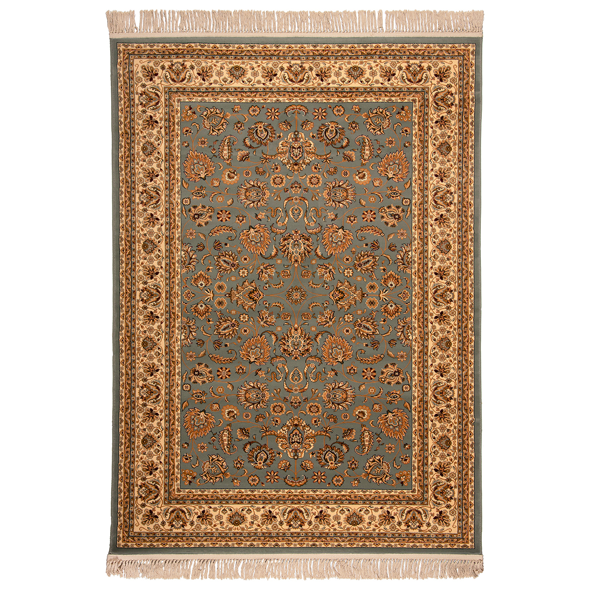 Χαλί (200X250) Βιοκαρπέτ Isfahan 3783B Blue Cream Χαλιά Σαλονιού Χειμερινά Κλασικά Spitishop