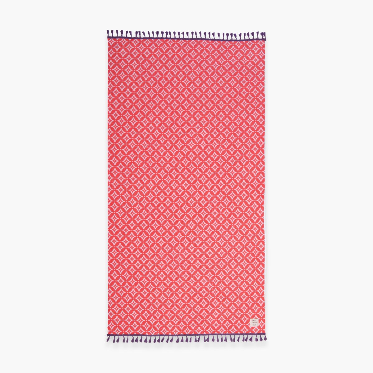 Πετσέτα Θαλάσσης (90x170) Nef-Nef Homeware Sparkle Fringes Coral