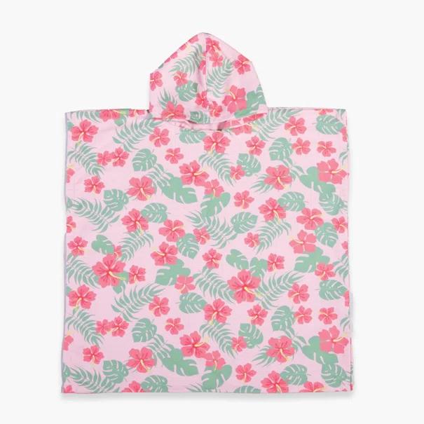 Παιδικό Πόντσο (65x65) Nef-Nef Homeware Let's Go Tropic Pink
