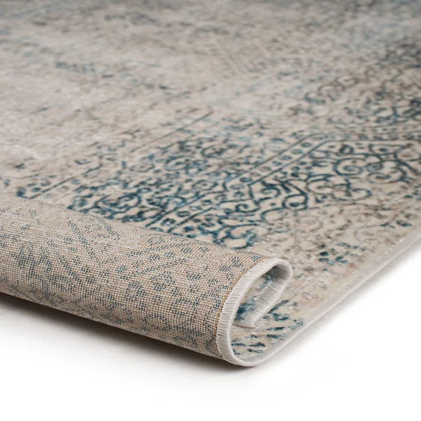 Χαλί Διαδρόμου (67x220) Βιοκαρπέτ Gossip 9186A Cream Blue