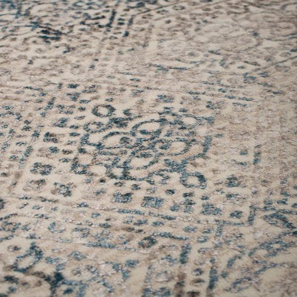 Χαλί Διαδρόμου (67x220) Βιοκαρπέτ Gossip 9186A Cream Blue