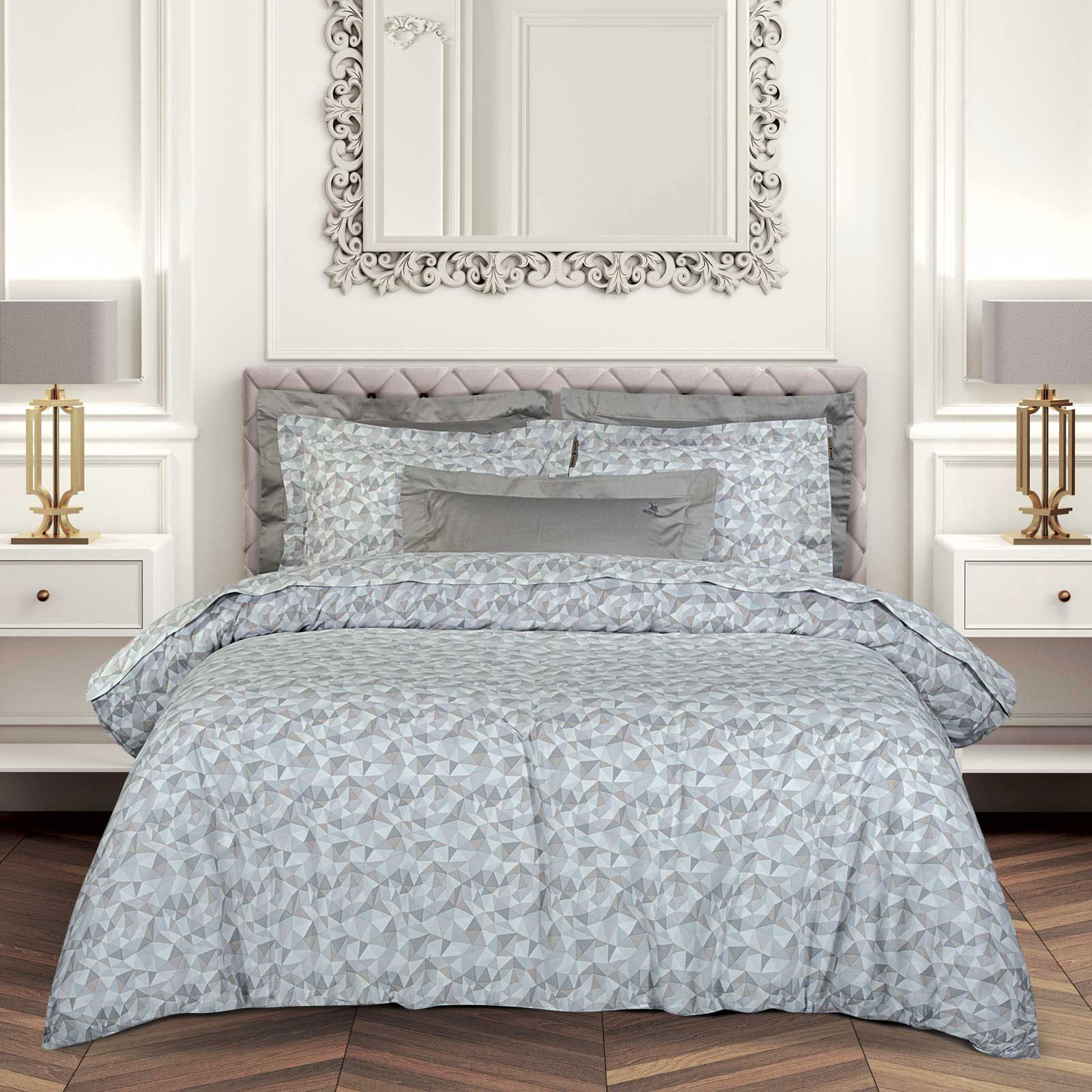 Σεντόνι King Size Επίπεδο (260x280) Greenwich Polo Club Loft Triangle 2378