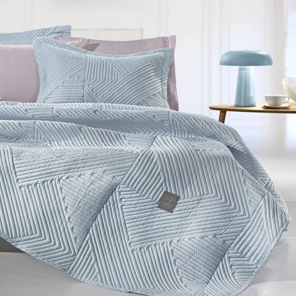 Κουβερλί King Size (250x240) + Διακοσμητική Μαξιλαροθήκη Guy Laroche Ziana Denim