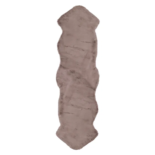 Χαλί Διαδρόμου Γούνινο (60x220) Βιοκαρπέτ Lapin Skin 10 Taupe