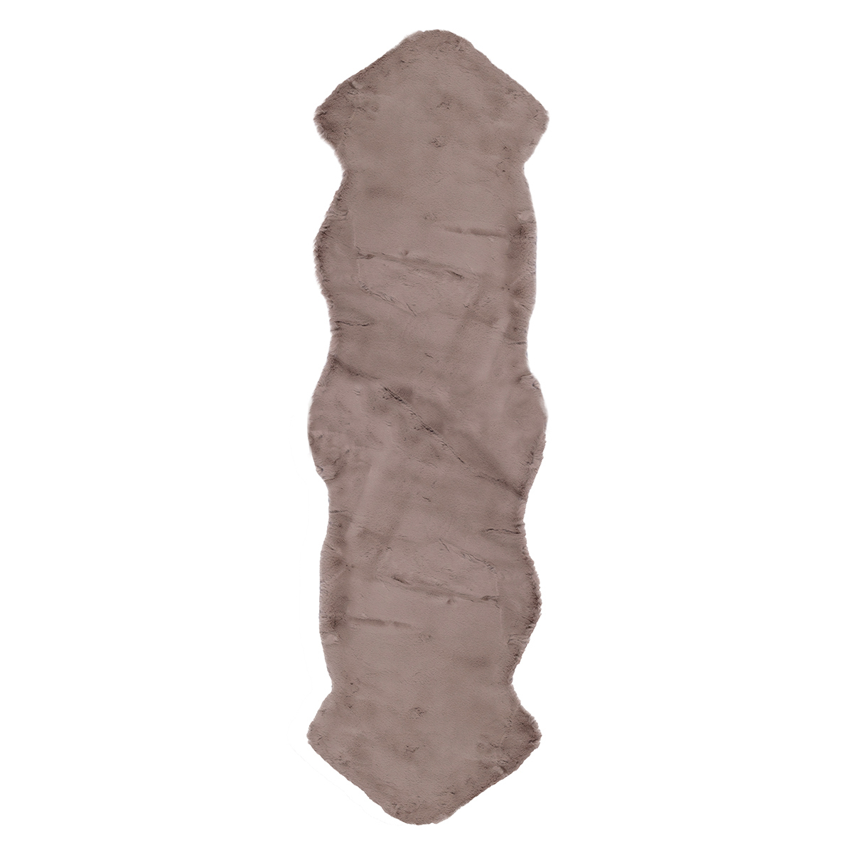 Χαλί Διαδρόμου Γούνινο (60X220) Βιοκαρπέτ Lapin Skin 10 Taupe Χαλιά Σετ Κρεβατοκάμαρας Spitishop