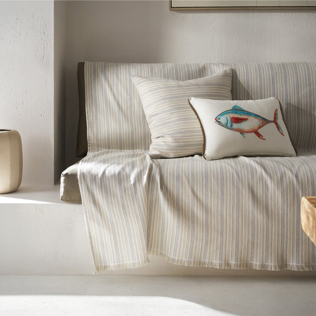 Ριχτάρι Καναπέ Διθέσιου (180x250) Gofis Home Nymeria Light Grey 574/15