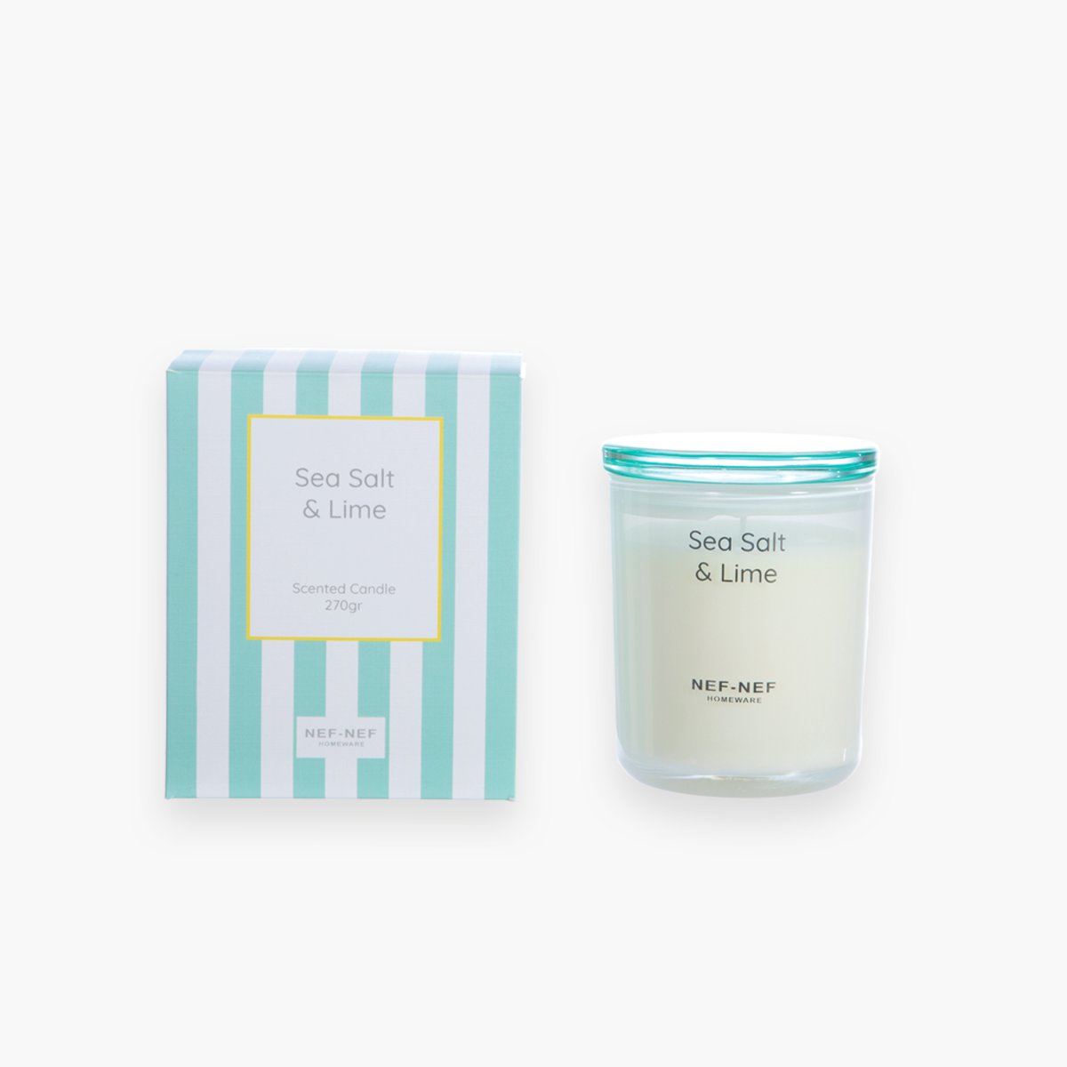 Κερί Αρωματικό 270gr Nef-Nef Homeware Sea Salt & Lime