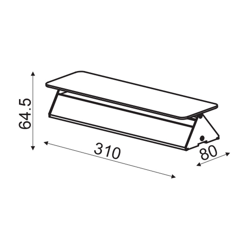 Απλίκα Τοίχου Led Aca Pyramid Zd806410Ledbk Black Φωτιστικά Spitishop