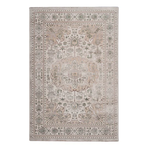 Χαλί Διαδρόμου (67x140) Βιοκαρπέτ Gossip 9860B White Green