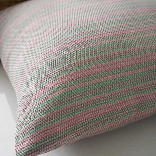 Διακοσμητική Μαξιλαροθήκη (50x50) Gofis Home Nymeria Pink Stripe 574/17