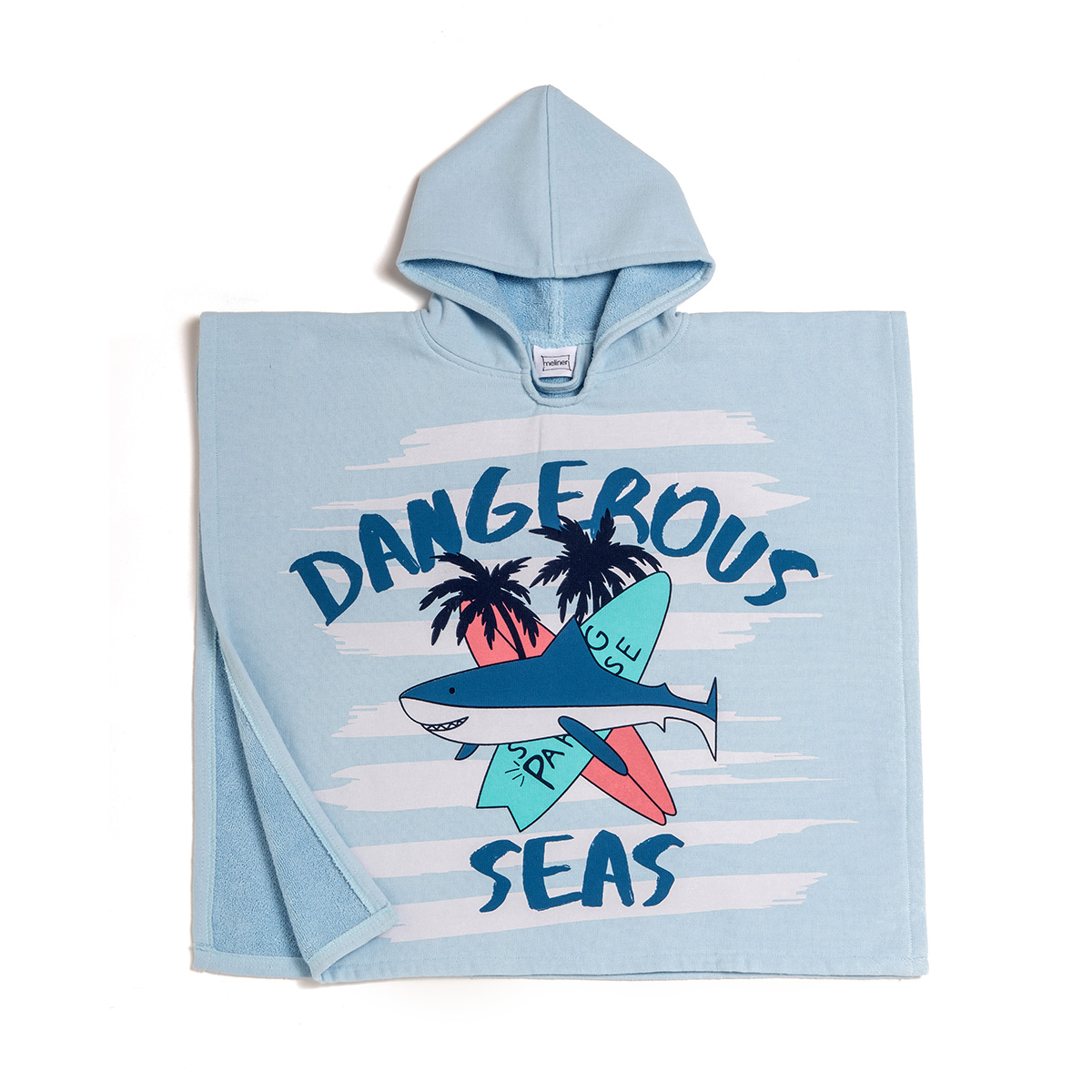 Παιδικό Πόντσο Melinen Dangerous Light Blue