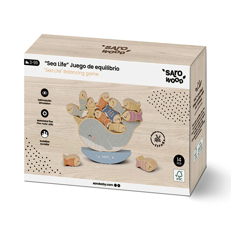 Ξύλινο Παιχνίδι Ισορροπίας Saro Sea Life 3344 Παιχνίδια Ξύλινα Spitishop