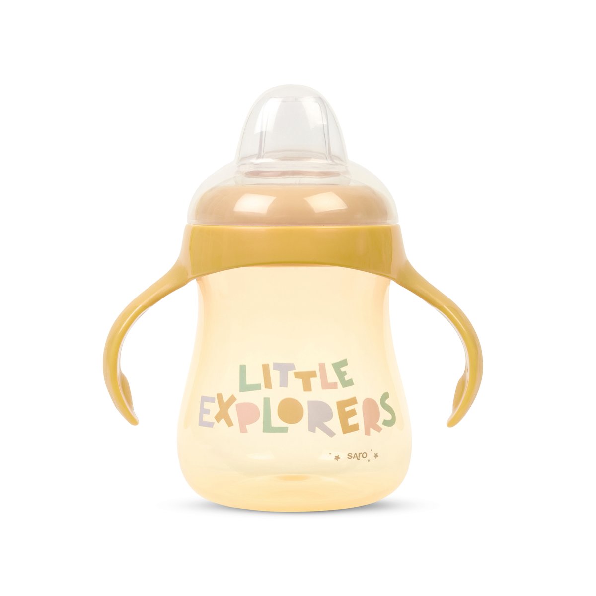 Ποτήρι Εκπαιδευτικό 250ml Saro Little Explorers Ώχρα 51405