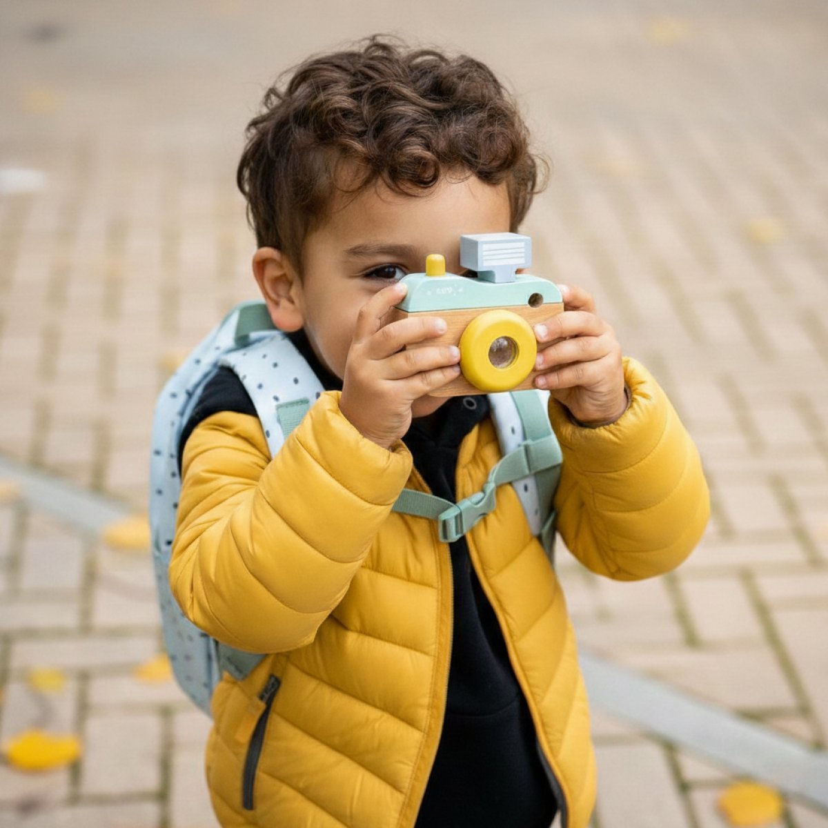 Ξύλινο Παιχνίδι Ρόλων Saro Φωτογραφική Μηχανή Little Explorers Μέντα 33431 Παιχνίδια Ξύλινα Spitishop