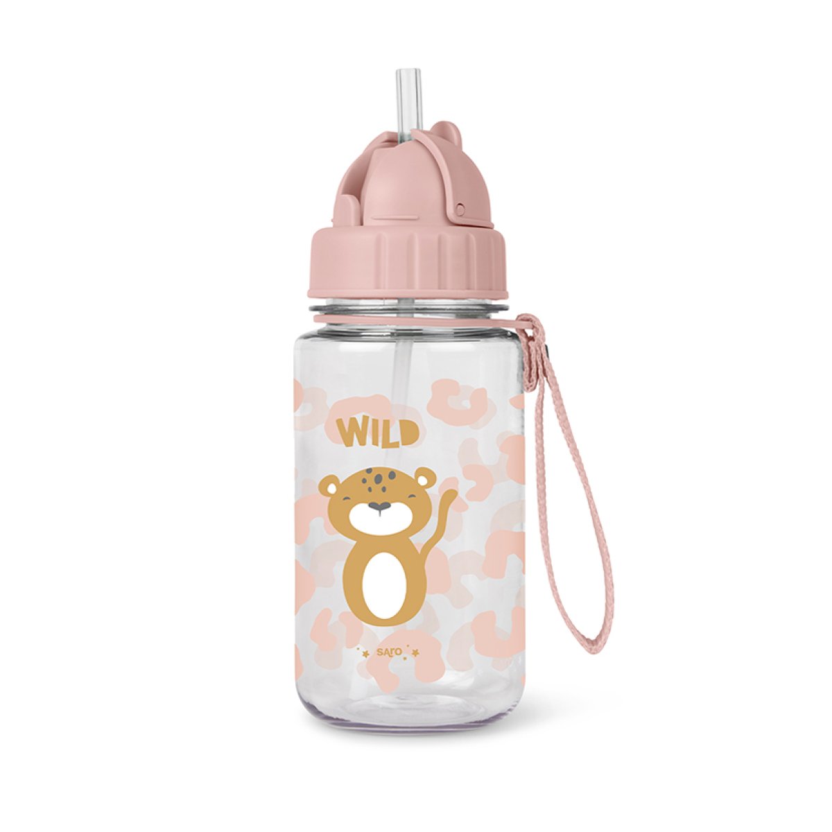 Παγούρι 400ml Με Καλαμάκι Saro Born to Be Wild 74011