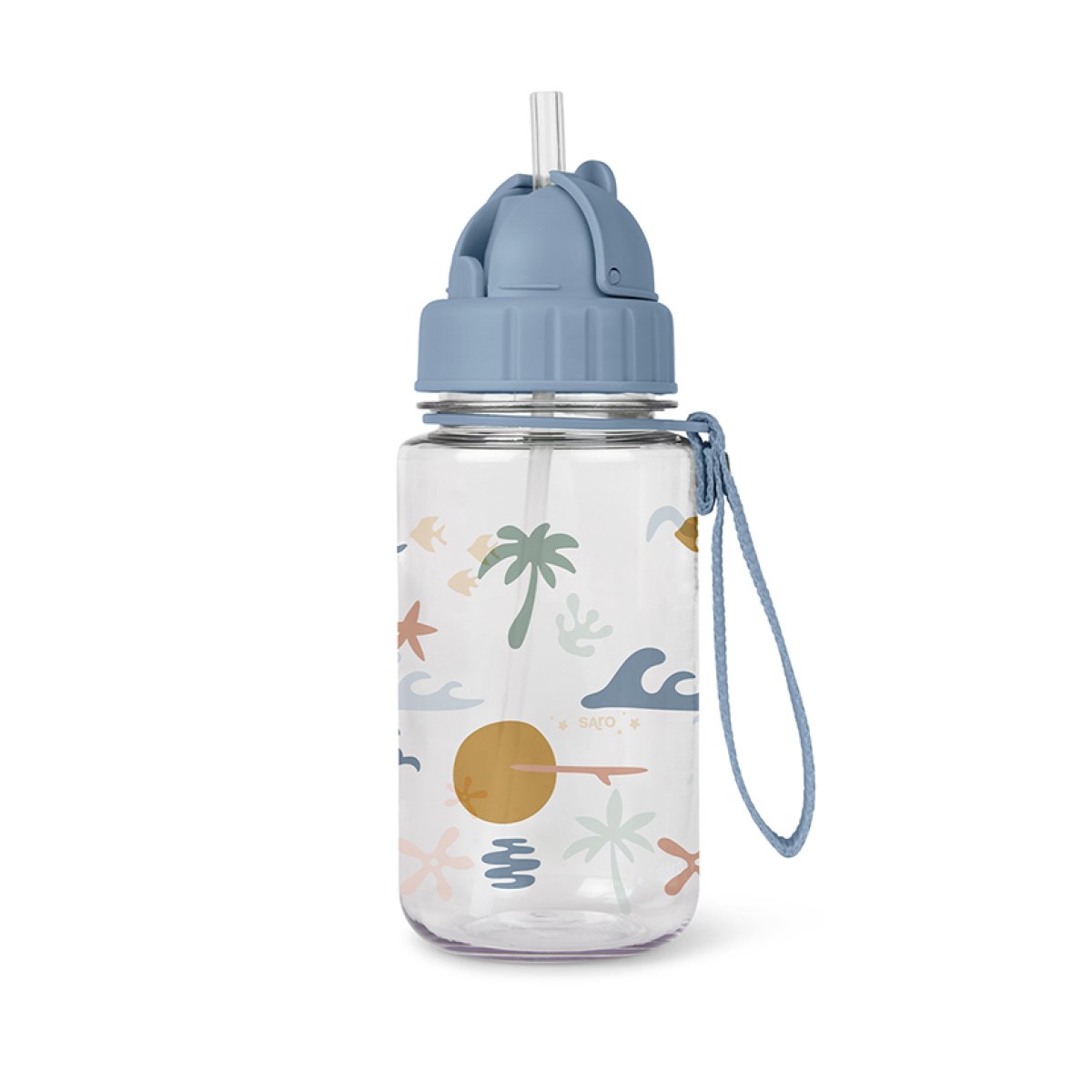 Παγούρι 400ml Με Καλαμάκι Saro Good Vibes 74010
