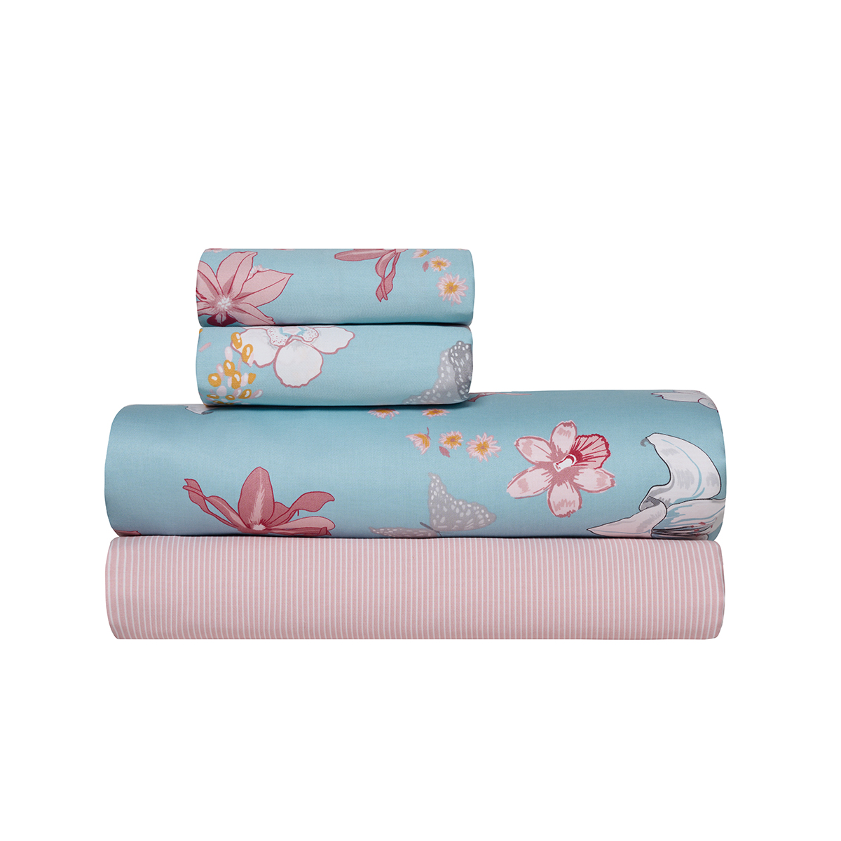 Σεντόνια Υπέρδιπλα (Σετ) Kentia Stylish Darlyn Λευκά Είδη Κρεβατοκάμαρας Σετ Spitishop