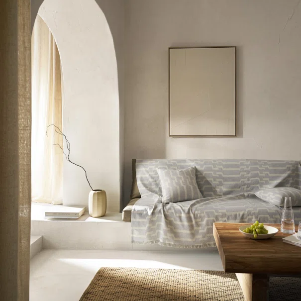 Ριχτάρι Πολυθρόνας (180x180) Gofis Home Clover Grey 558/15