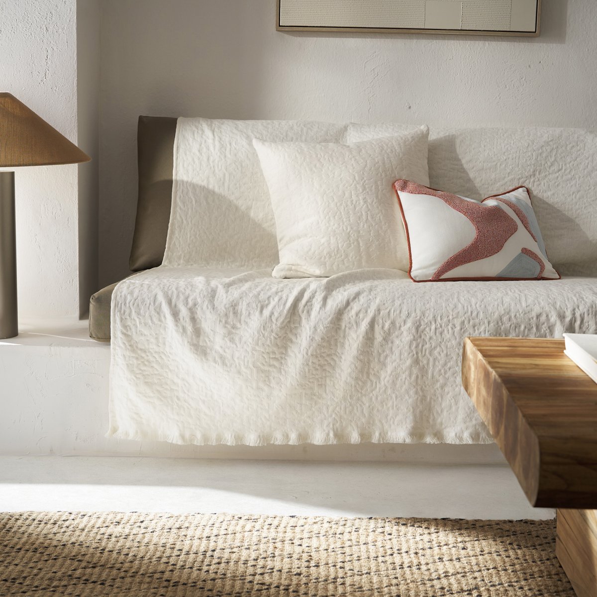 Ριχτάρι Καναπέ Διθέσιου (180x250) Gofis Home Francis Moon Ecru 729/05