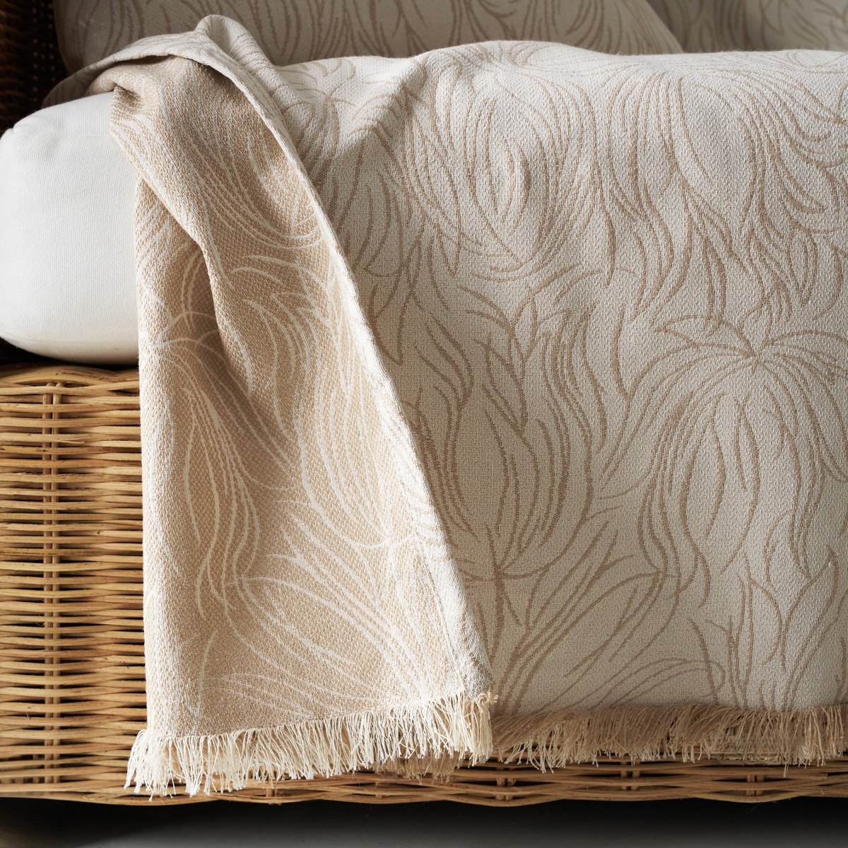 Ριχτάρι Καναπέ Τριθέσιου 2 Όψεων (180X310) Gofis Home Delia Natural Ecru 563 05 Λευκά Είδη Σαλονιού Ριχτάρια Καλοκαιρινά All Season Spitishop