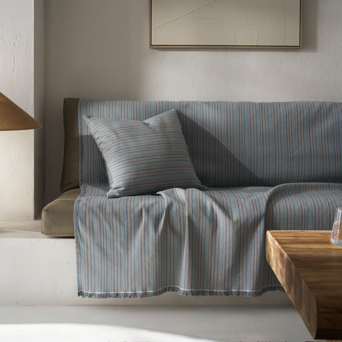 Ριχτάρι Καναπέ Διθέσιου (180x250) Gofis Home Nymeria Jean Blue 574/01