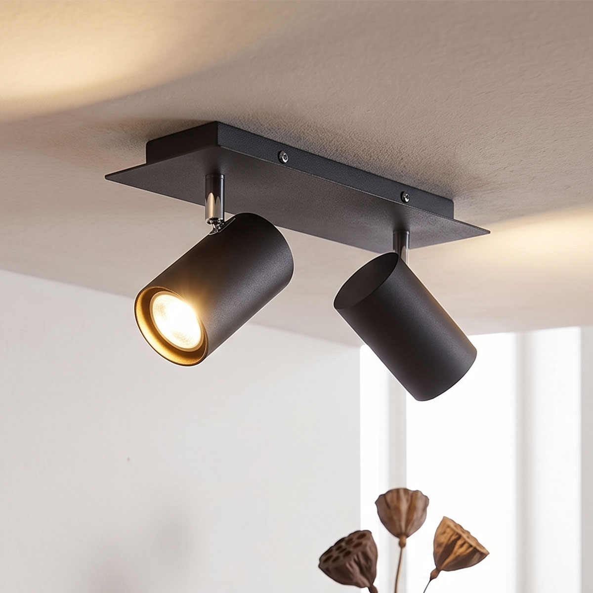 Σποτ Δίφωτο Trio Lighting Marley Black 802400232