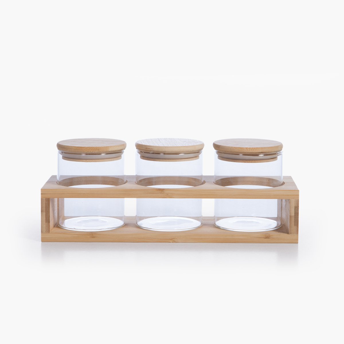 Βαζάκια Μπαχαρικών σε Βάση (Σετ 3Τμχ) Nef-Nef Homeware Fonten Οργάνωση & Αποθήκευση Κουζίνας Βάζα - Δοχεία Αποθήκευσης για Μπαχαρικά Spitishop