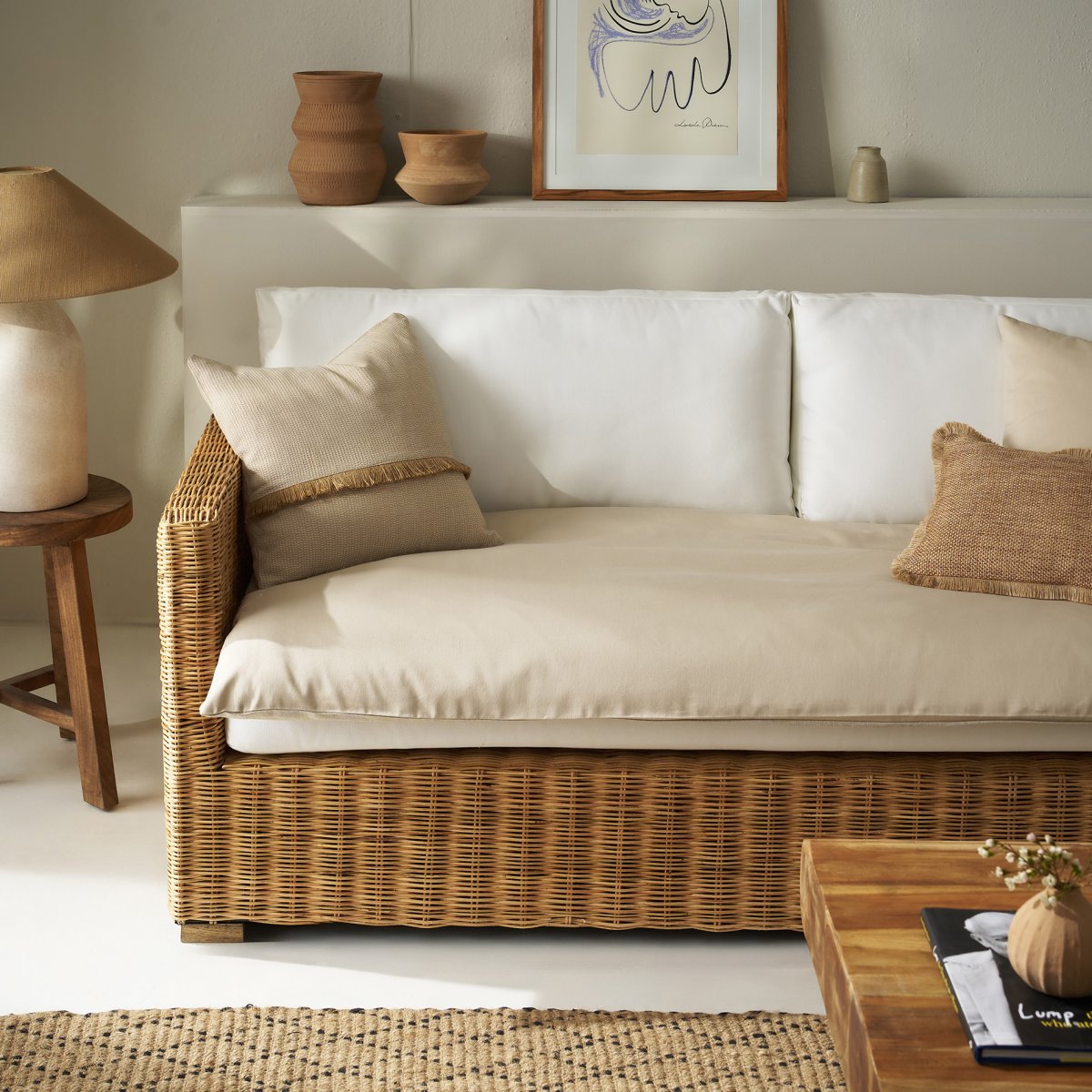 Θήκη Στρώματος Καθίσματος Καναπέ (80x200) Gofis Home Emory Warm Beige 714/06