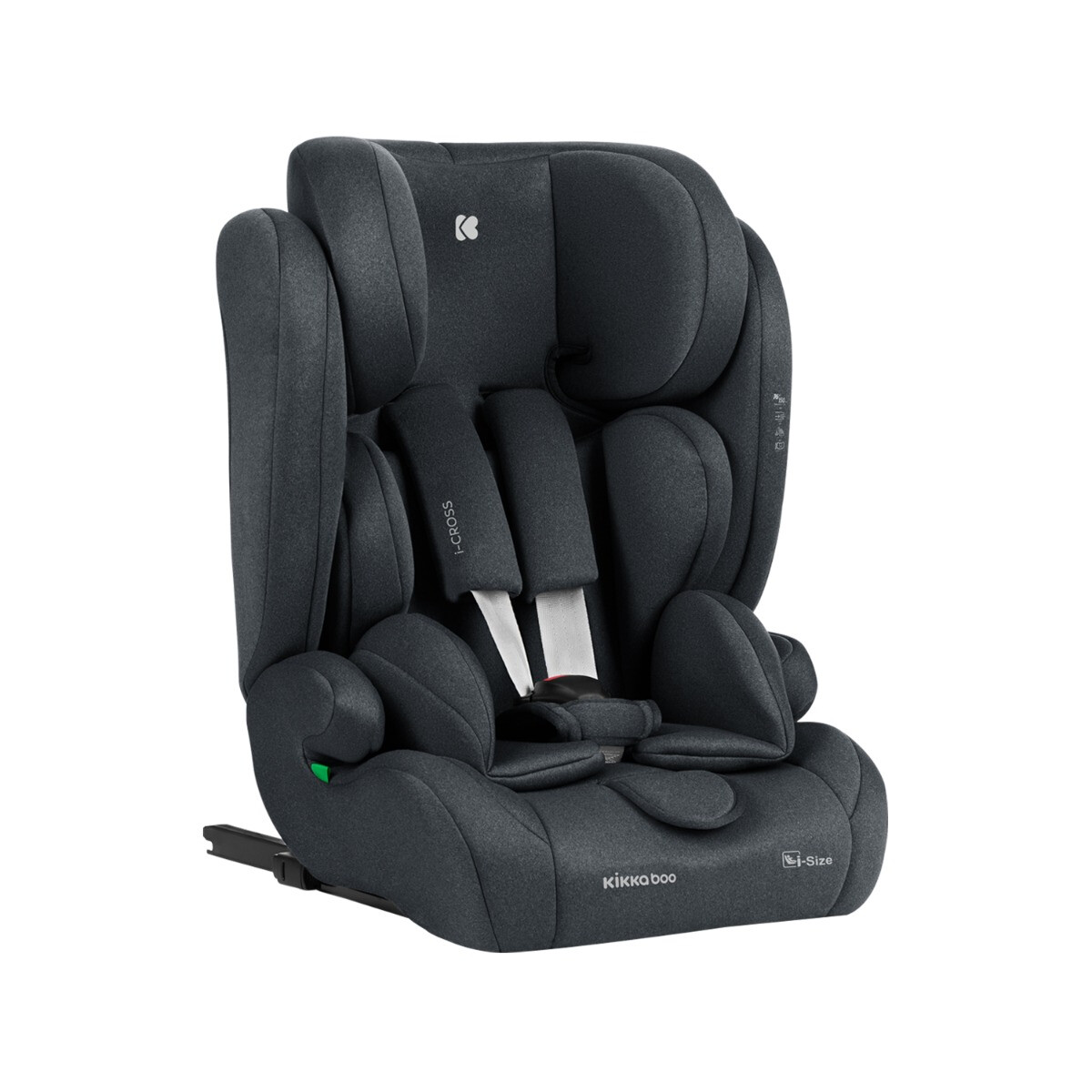 Κάθισμα Αυτοκινήτου ISOfix (76-150εκ. Ύψος) Kikka Boo i-Cross i-size Dark Grey