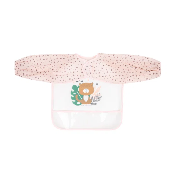 Σαλιάρα Με Μανίκια 4+ Μηνών (71x37) Kikka Boo Savanna Pink