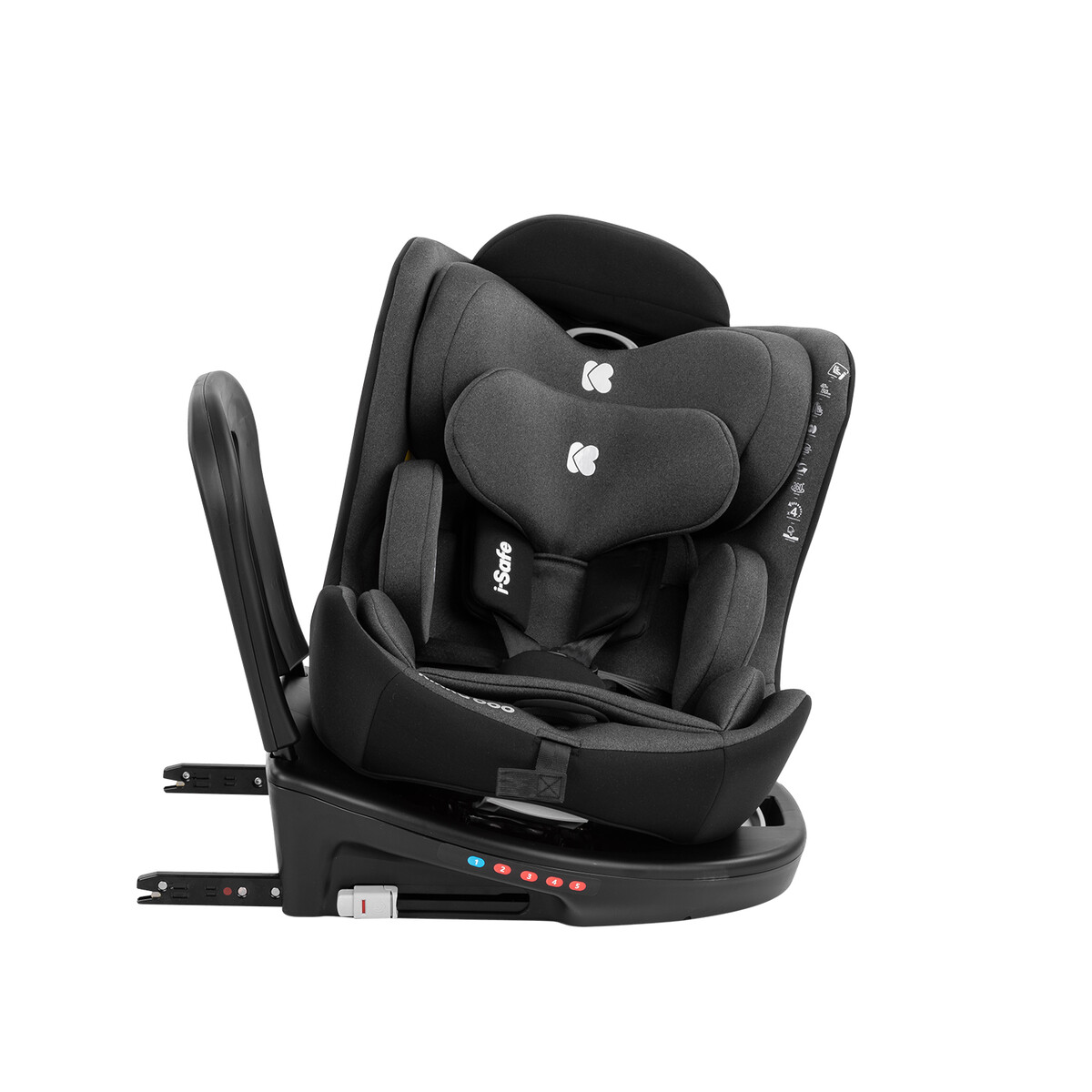 Κάθισμα Αυτοκινήτου Isofix (40-150Εκ Ύψος) Kikka Boo I-Safe I-Size Dark Grey Βρεφικά Καθίσματα Spitishop