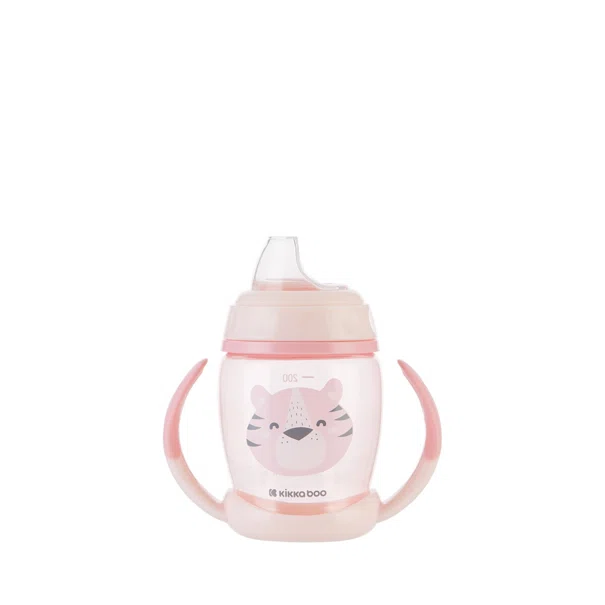 Ποτήρι Εκπαιδευτικό 200ml Kikka Boo Happy Face Pink