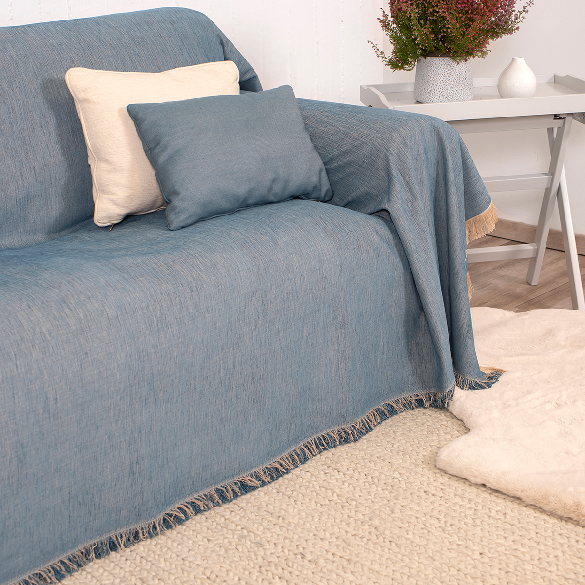 Ριχτάρι Καναπέ Τριθέσιου (180x300) Naf-Naf Highline Denim 358-154