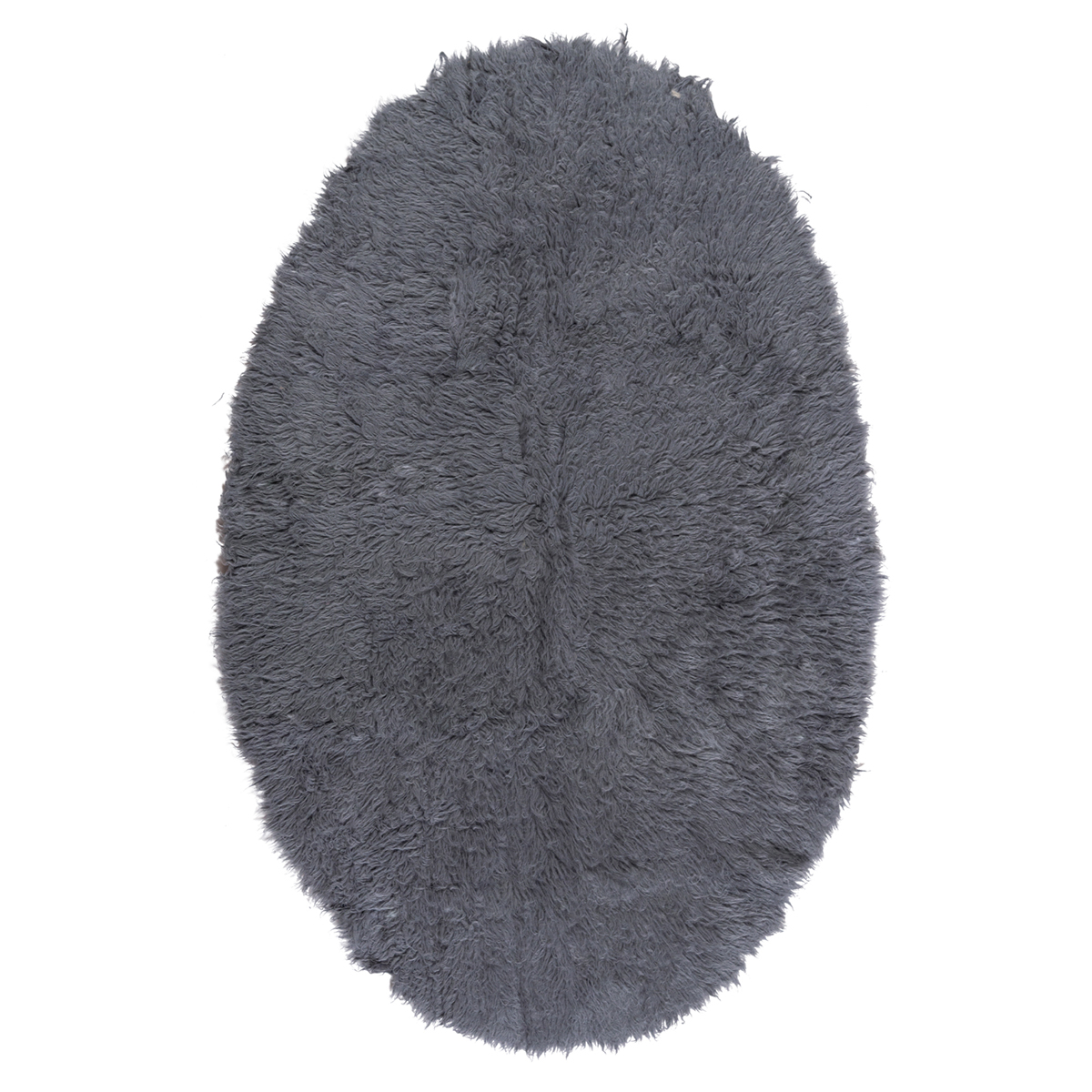 Οβάλ Χαλί (120x180) Βιοκαρπέτ Flokati 59 Grey