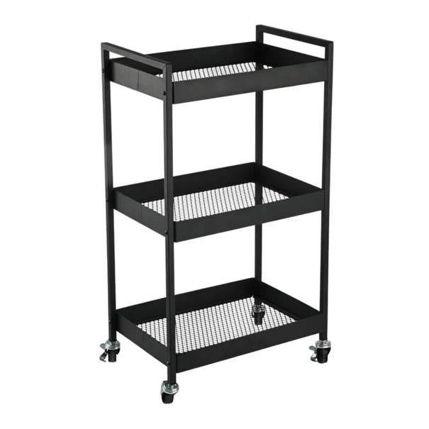 Τρόλεϊ/Ραφιέρα 3 Θέσεων (43.5x30.5x79.5) Estia Modus Black 01-39745