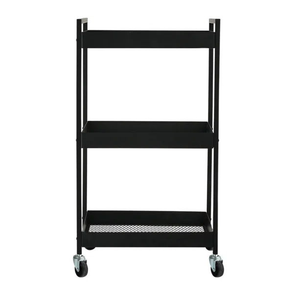 Τρόλεϊ/Ραφιέρα 3 Θέσεων (43.5x30.5x79.5) Estia Modus Black 01-39745