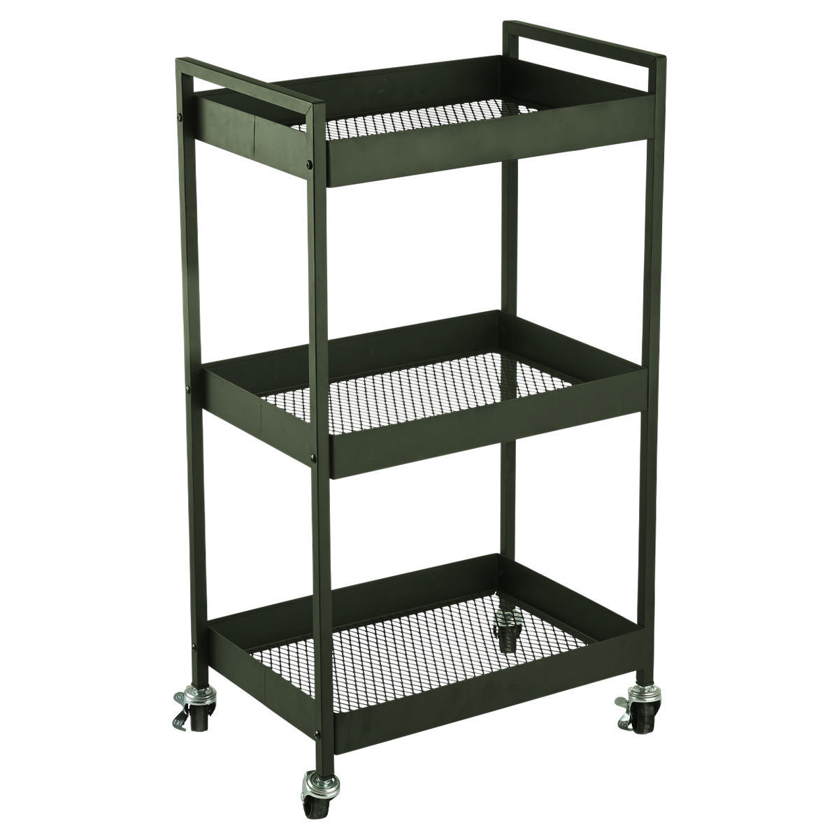Τρόλεϊ/Ραφιέρα 3 Θέσεων (43.5x30.5x79.5) Estia Modus Olive 01-39738