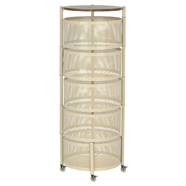Τρόλεϊ/Ραφιέρα 5 Θέσεων (Φ30x84) Estia Allure Ivory 01-39837