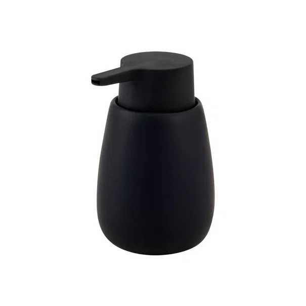 Dispenser Μπάνιου 350ml (Φ8.5x15) Estia Fjord Soft Black 02-37338