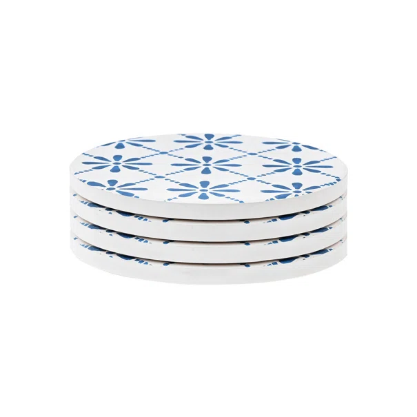 Σουβέρ (Σετ 4τμχ) Estia Aegean Tile 07-39257