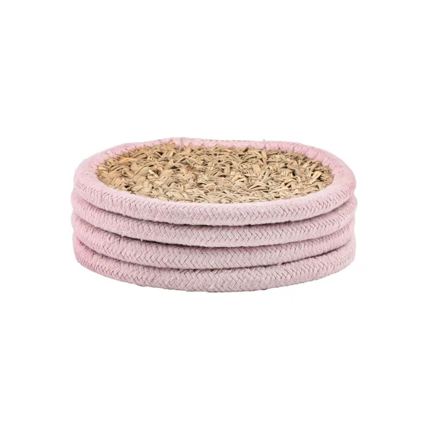 Σουβέρ (Σετ 4τμχ) Estia Gaia Pink 07-40420