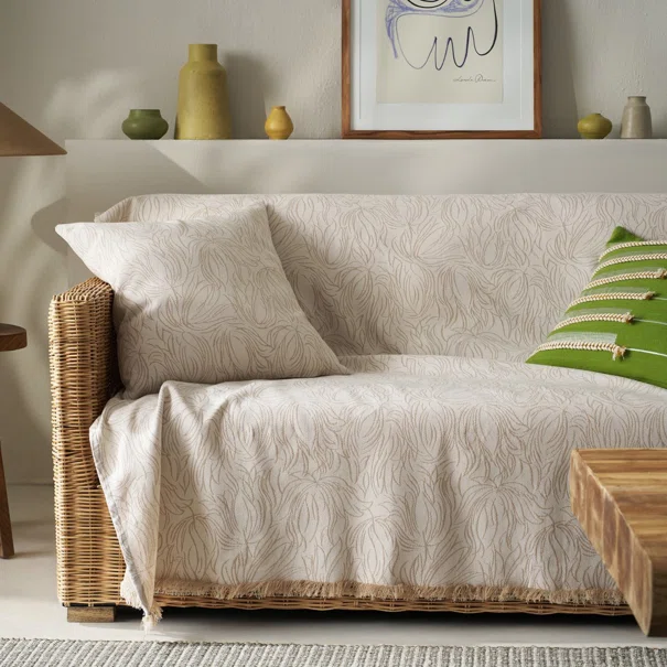 Ριχτάρι Καναπέ Διθέσιου 2 Όψεων (180x250) Gofis Home Delia Natural Ecru 563/05