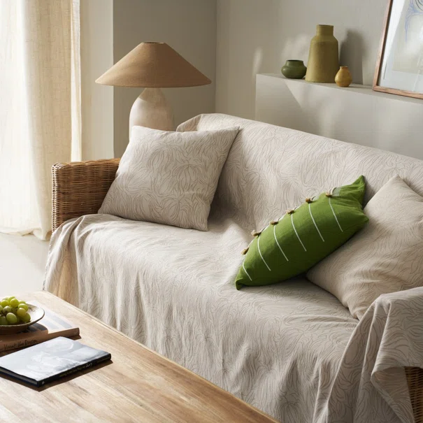 Ριχτάρι Καναπέ Διθέσιου 2 Όψεων (180x250) Gofis Home Delia Natural Ecru 563/05
