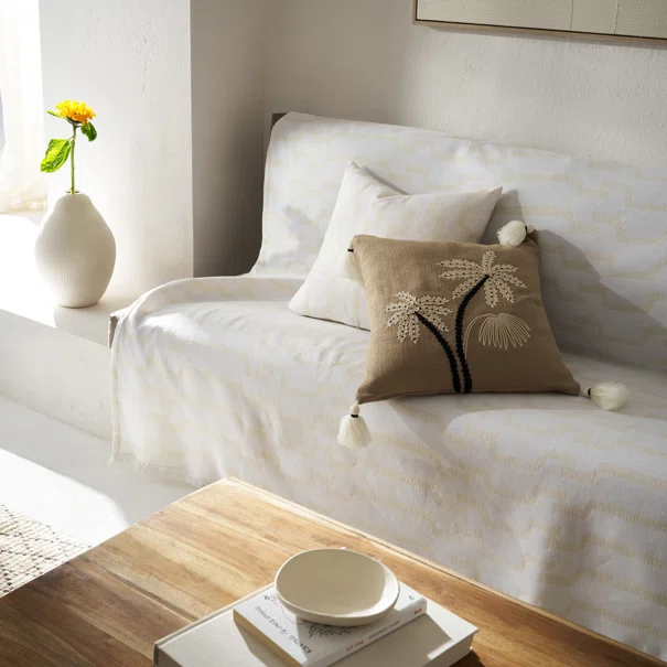 Ριχτάρι Καναπέ Διθέσιου (180x250) Gofis Home Clover Polar White 558/16