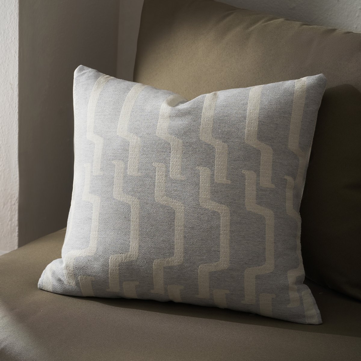 Διακοσμητική Μαξιλαροθήκη (50x50) Gofis Home Clover Grey 558/15
