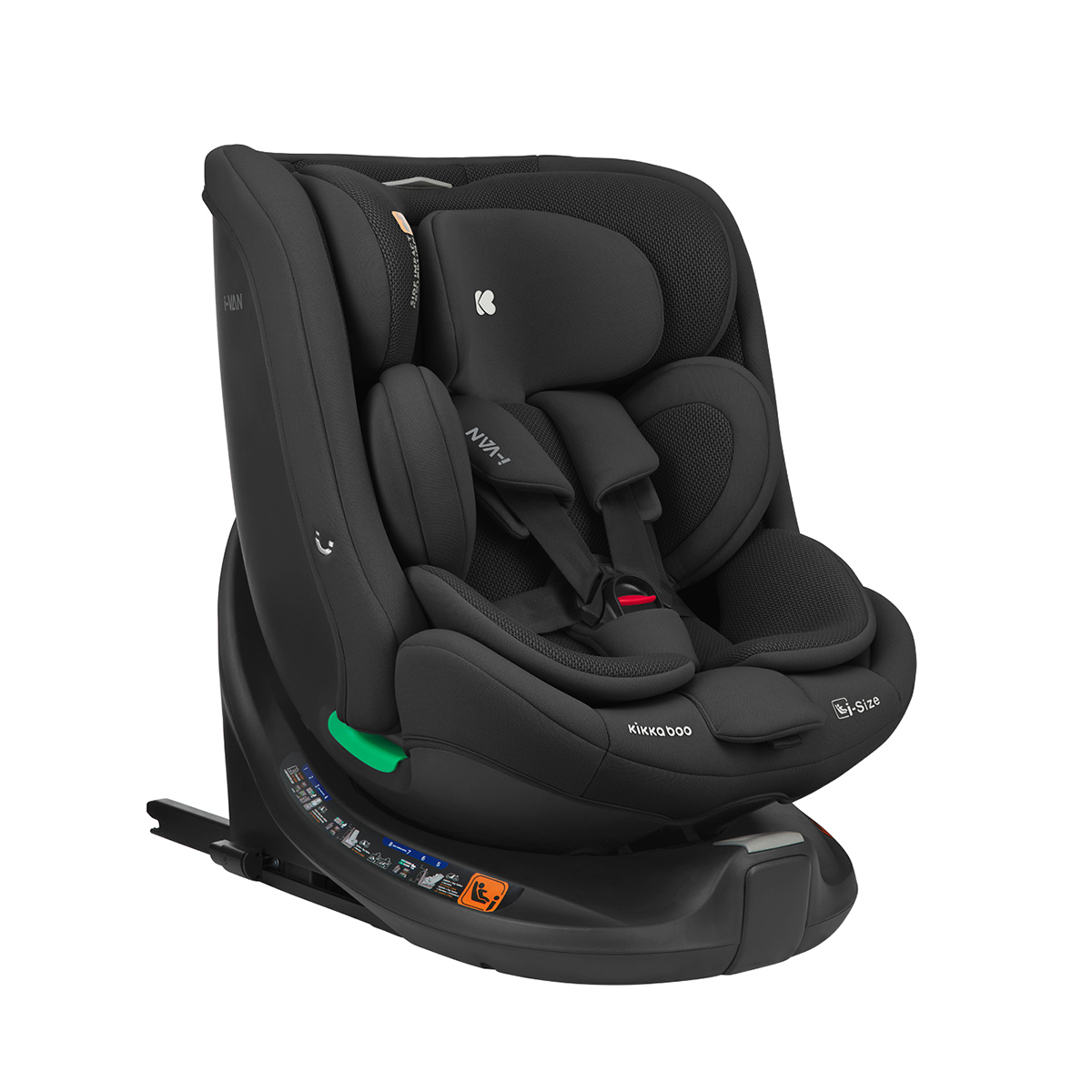 Κάθισμα Αυτοκινήτου ISOfix (40-150εκ. Ύψος) Kikka Boo i-Van i-size Black