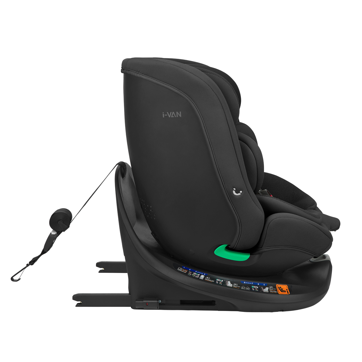 Κάθισμα Αυτοκινήτου Isofix (40-150Εκ Ύψος) Kikka Boo I-Van I-Size Black Βρεφικά Καθίσματα Spitishop